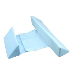 嬰兒睡眠墊 睡枕 防翻身 防吐奶 定型枕, 藍色