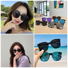 자외선차단 99.9% 미러 여성 선글라스, 그레이