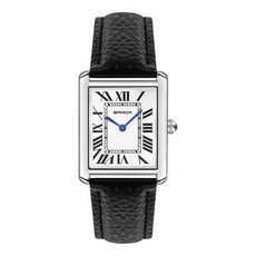 【時禮】SANDA三達情侶方形三針皮帶男士石英時尚潮流防水腕錶1108/9031L