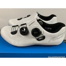 SHIMANO RC701 公路車卡鞋 寬版 白色 零碼, 38.5