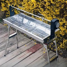 자동회전 바비큐기계 야외 멀티 화로대 회전 불판, 전동 로터 / 그릴 미포함