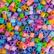 T DIY 공예재료 컬러비즈 파스텔혼합믹스 5x5mm (약1000개입)