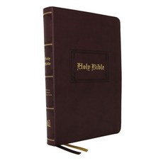 (영문도서) Kjv Personal Size Large Print Reference Bible Vintage Series Leathersoft Brown Red Lette... Imitation Leather, Thomas Nelson, English, 9780785294573