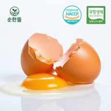 [순한뜰] 국내산 계란 농장직송 HACCP 무항생제 인증 산란촉진제 무사용, 1세트, 30구