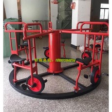 회전 세발 자전거 놀이기구 원형 놀이터 다인용 동그라미, 5인승트랙회전차량