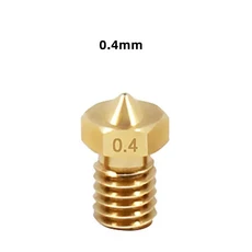3D 프린터 V6 스레드 황동 깍지 1.75 3.0mm 필라멘트 핫엔드 압출기 10PCs, 01 For 1.75 consumables, 01 Nozzle diameter 0.4
