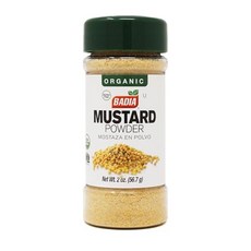 바디아 겨자 분말 유기농 Badia Organic Mustard Powder 2 oz – Bold and Zesty Flavor for Cooking Sauces Marinad, 1개, 56.7g