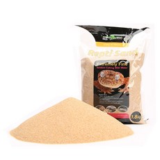 Reptizoo瑞皮爬寵沙 爬蟲沙 爬寵墊材 鈣沙 沙漠沙 鬆獅 守宮 底沙 底砂 沙漠砂 寵砂 瘤尾守宮, 1個, 金黄色_细柔型（適合瘤尾守宮）, 如產品所示