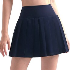 百褶高爾夫球裙內層萊卡口袋褲子網球裙