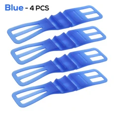 2/4pcs 자전거 실리콘 크랭크 암 보호 케이스 커버 캡 셋 사이클 산악 MTB 액세서리, 04 4pcs Blue, 1개