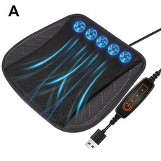 차량용 쿨시트 자동차 통풍시트 USB 냉각시트 여름 쿨링시트 시트쿨러, 면, 봄과 여름, 5 fansblack