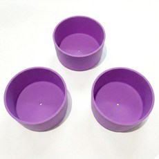 텀블러 바닥 실리콘 보호대, 3개, 9cm 보라색