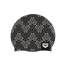 Arena Print 2 Unisex Silicone Swim Cap for Adults Training and Racing 100% Silicone Wrinkle-Free