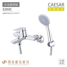 CAESAR 凱撒衛浴 S203C 沐浴組 單段式出水 SH211T 防纏軟管, 1個