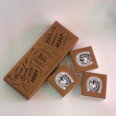 리코리스 헤보니 마유 비누 선물 세트, 120g, 3개입