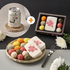 [떡보의하루 본사] 답례떡 식혜 답례떡세트1호 (클로버) 조문 전국150여개 매장 직접배달, 435g, 5개