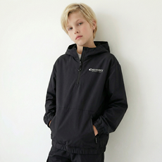 [백화점정품] 디스커버리 키즈 후드티 아동용 주니어 초등생 우븐 아노락 반집업 긴팔티