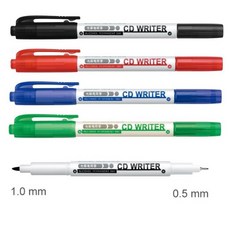 SIMBALION 雄獅 CD30 雙頭光碟筆 簽字筆 速乾, 紅色, 1個