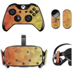 마이티스킨스 스킨 호환 오큘러스 리프트 CV1 랩 커버 스티커 빨강 주황 다각형