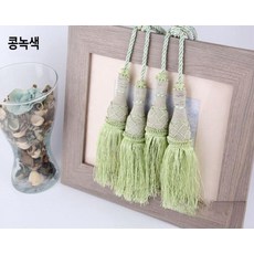 구슬 커튼 가게 비즈 발 파티션 현관 실버 출입문 술집 입구 컬러 크리스탈 목각, 그린