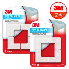 쓰리엠 코너 보호대, 투명, 2개