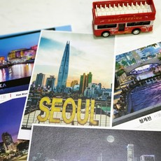 MLab 한국 여행사진 감성 인테리어 서울 포토엽서 ver3 낱장, 1매, 서울스카이