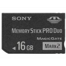 [해외판 패키지]SONY 메모리 스틱 PRO Duo Mark2 16GB MS-MT16G, 1개