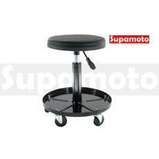 Supamoto 維修美容工作椅 升降O型 洗車保養適用 滾輪氣壓工作凳, 1個, 一套