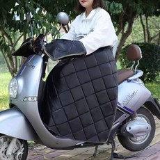 오토바이 바람막이 앞치마 랩 방한 다리 방풍 커버, 02.업그레이드(바람막이+목보호대)