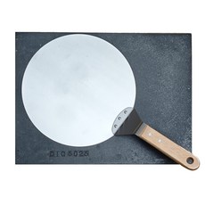 矽晶石板 [SGS檢驗合格] 台灣製 烘焙石板 烤箱石板 歐包披薩專用石板, 1個, 30*40石板(送10吋不鏽鋼圓鏟), 黑色