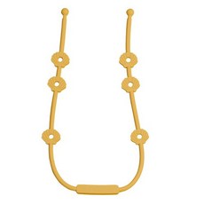 아이벨류 공갈젖꼭지 실리콘 멀티 스트랩 홀더 조개타입, mustard, 1개