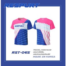 리스퍼트 RESPURT 기능성 반팔티 남성/여성 RST065 스포츠웨어 반팔티 스포츠의류 탁구 스쿼시 배드민턴