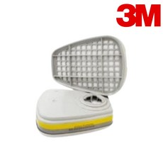 3M 6002K 방독 정화통 6200 6502QL 7502 6800 FF402 방독 마스크용 1봉지 2개 들어있음, 혼합, 5개
