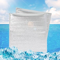 은박보냉봉투 간편 접착식 은박 보냉봉투 50p세트 보냉팩 35x35cm 은박보온봉투, 100ml, 단품