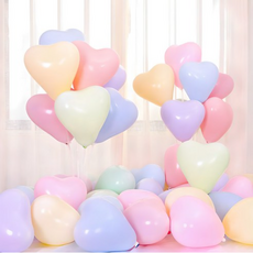 마카롱 하트 풍선, RANDOM COLOR, 100개