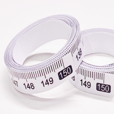 다온이미지 붙이는 스티커 줄자 투명 재봉틀 스티커자 1.5m 키재기