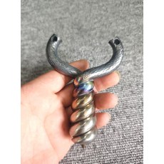 鈦合金 麻花 美卡 弓臂橘皮烤黑硬化, 如圖所示, 1個