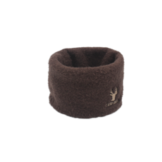 體溫魔術師 羽毛刺繡柔感圍脖 冬季保暖質感頸套, 棕色, 1個