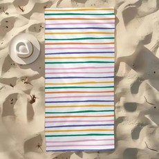 꽃 애니메이션 해변 수영 타월 흡 수건 선물 여행 캠핑 체육관