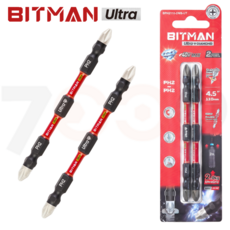 비트맨 울트라 다이아몬드 토션비트 2P 양날 십자 비트 110mm, 1세트