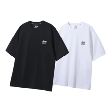 (국내매장판) 지프 싱글 에어그램 190g 반팔 티셔츠 2PACK / 블랙 화이트