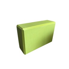 瑜伽磚 瑜珈磚 yoga block 瑜伽磚 EVA瑜珈磚 伸展磚 拉筋磚 60D-65D 高密度 雕塑 輔助瑜珈, 1個, 60D-369-蘋果綠, 蘋果綠