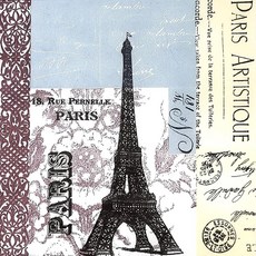 Zelten 2층 20매입 컬러 페이퍼 냅킨 샤비시크 풍 웨딩 디너 티파티 장식용 D 파리 알티스틱