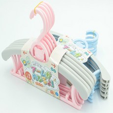 사이즈 조절 옷걸이5P(핑크), 1개