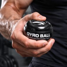 그립랩 자이로볼 손목 전완근 운동 보조 기기 무전원 회전형, 1개, 블랙