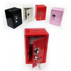 철재 캐비넷 아이디어 저금통 아이디어 저금통 저금통 사무용금고 개인용금고, 레드, 본상품선택