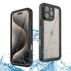 潛水專用防水殼 適用於iPhone 16 Pro Max手機殼 防摔防水保護手機套, 黑色,iPhone X/XS, 1個