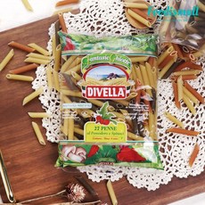 디벨라 삼색펜네 지티 리가떼 파스타, 500g, 1개