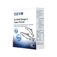 易而安 適利清 Omega-3 魚油軟膠囊 60粒, 1個, 60顆