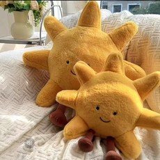 北歐風太陽造型軟萌抱枕靠墊, 太陽:28cm, 1個